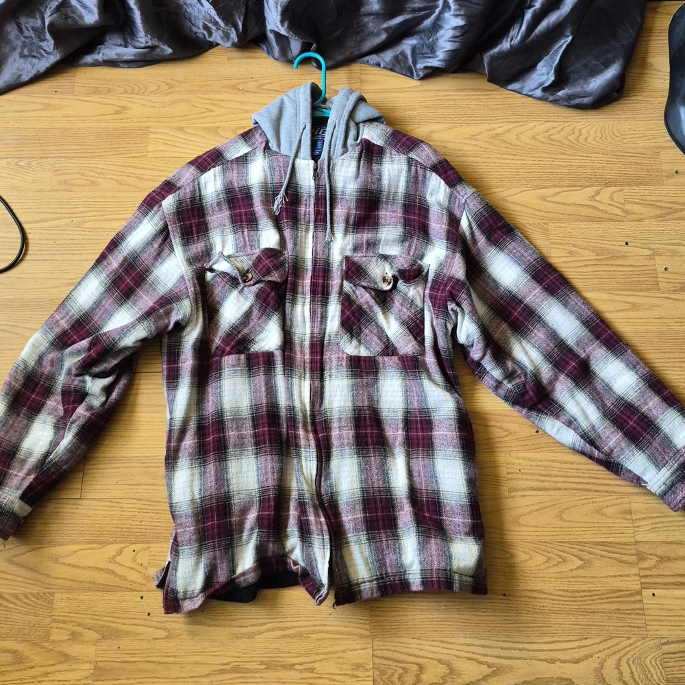 Plaid Hooded Jacket